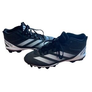 Adidas Adizero Impact.2 Football Cleats Black White Mens Size 11 Athletic Sports